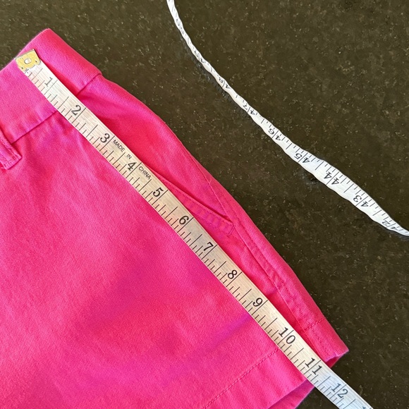 J. Crew Factory Hot Pink 100% Cotton Chino Shorts Size 4 - Picture 9 of 14
